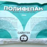 Переработанная древесина или препарат Полифепан